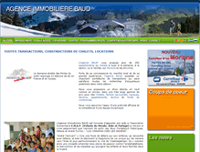 Tablet Screenshot of immobilierbaud-morzine.com
